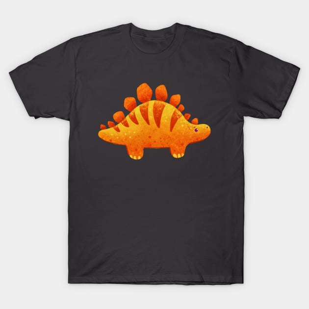 Cute Stegosaurus Design T-Shirt by Alexandra Franzese